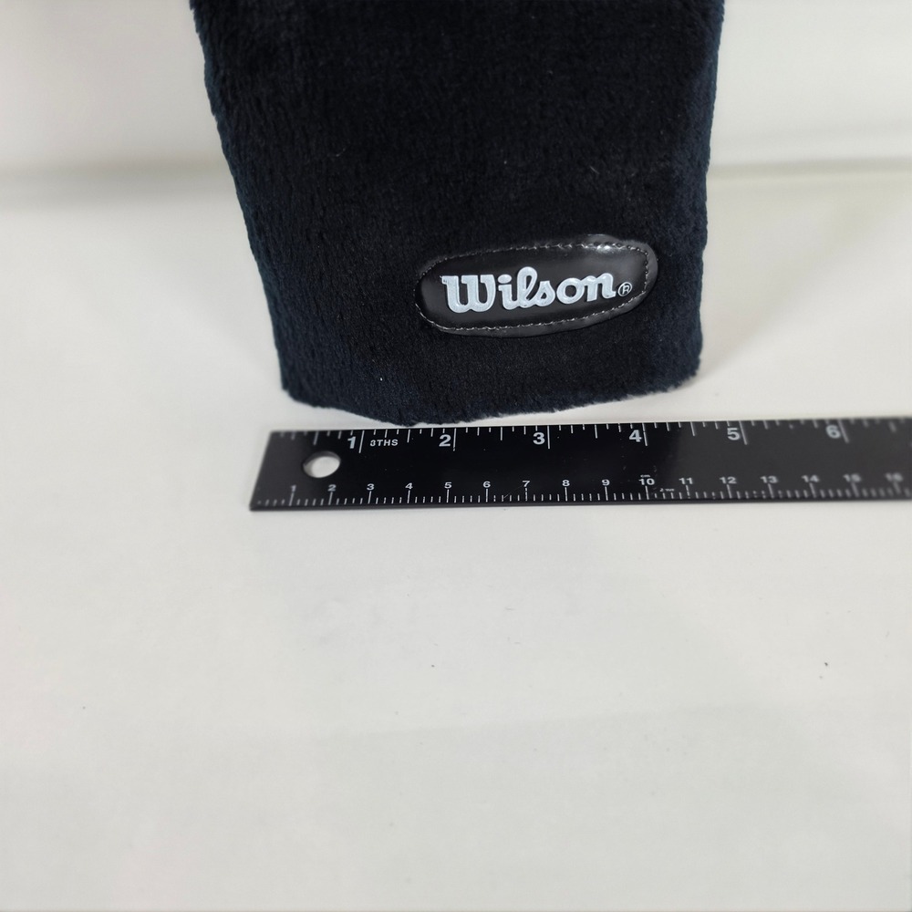 Wilson Golf Club Head Cover X Black Plush Fuzzy Fur Fairway Wood Hybrid Replace - Picture 6 of 7